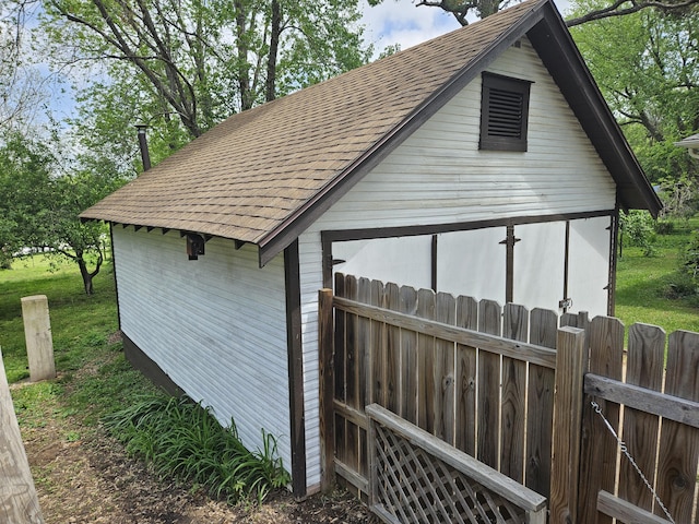 exterior space with fence