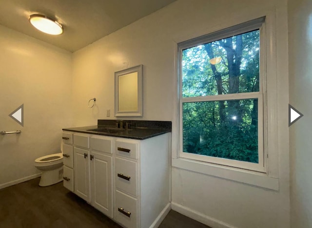1327 W Livingston St, Springfield, MO 65803 - bathroom with toilet, baseboards, and vanity