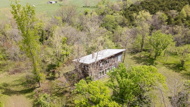 4940 Sellers Ford Rd, Hartville, MO 65667 - birds eye view of property with a view of trees