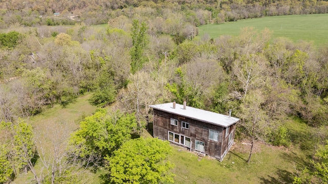 4940 Sellers Ford Rd, Hartville, MO 65667 - aerial view featuring a rural view and a wooded view