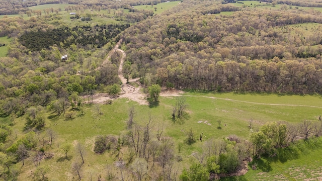 4940 Sellers Ford Rd, Hartville, MO 65667 - birds eye view of property featuring a wooded view