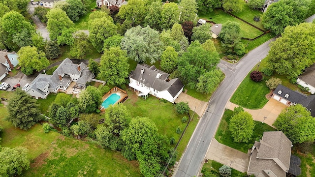 bird's eye view featuring a residential view