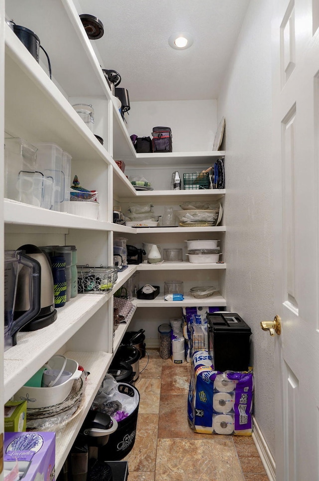 view of storage area