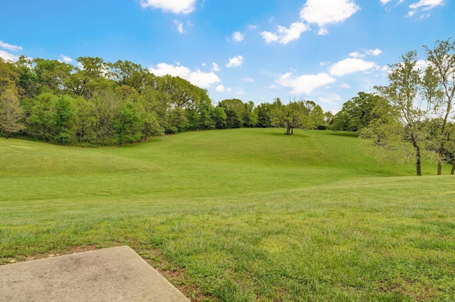 exterior space with view of golf course