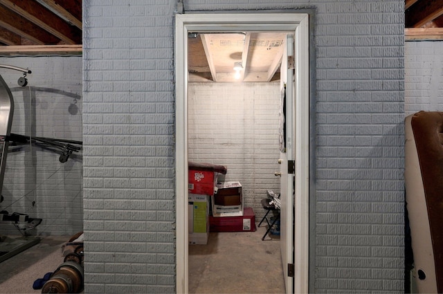 interior space with concrete flooring