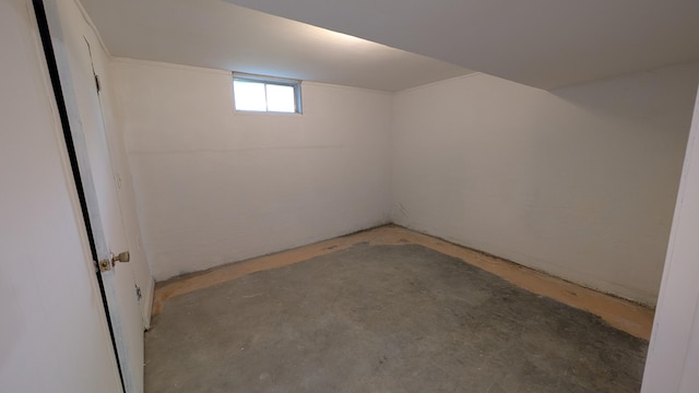 view of basement