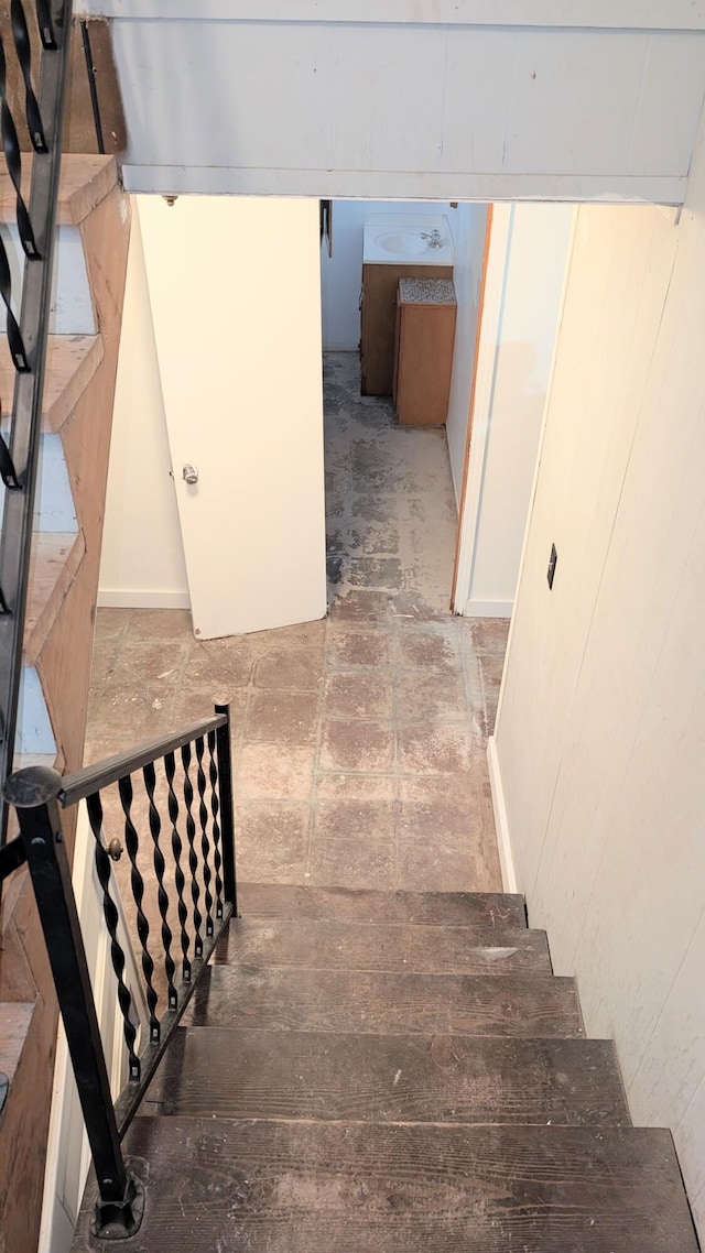 view of stairway