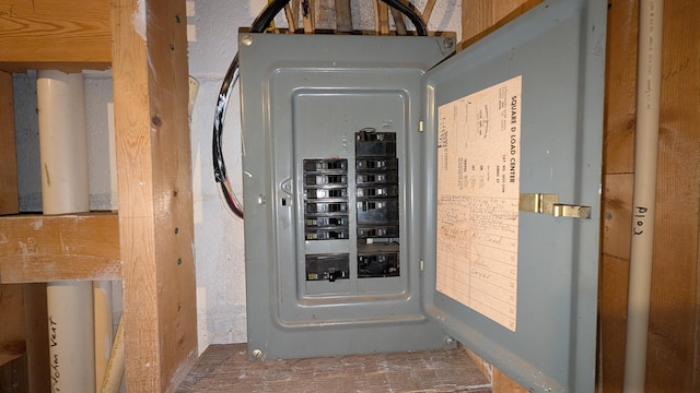 utility room featuring electric panel