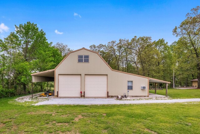 garage featuring a detached garage