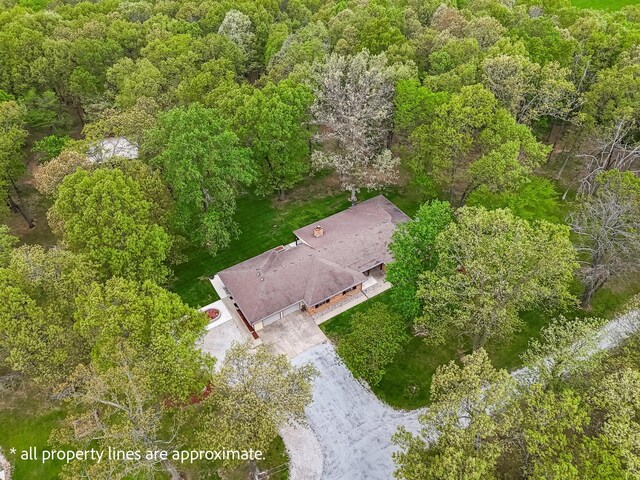 birds eye view of property