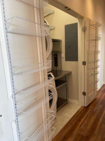 pantry with electric panel