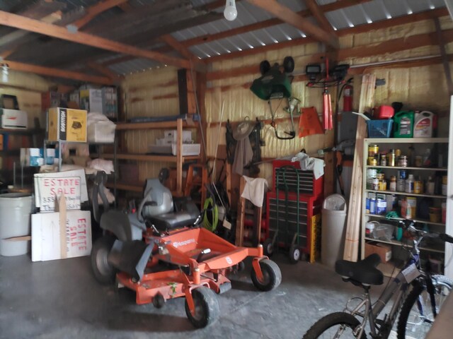 storage area with a garage