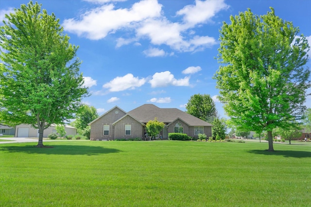 3538 E State Highway Aa, Springfield, MO 65803 - ranch-style house featuring a front yard and brick siding