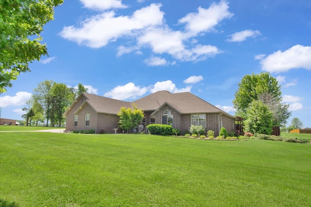 3538 E State Highway Aa, Springfield, MO 65803 - ranch-style home with a front lawn and brick siding