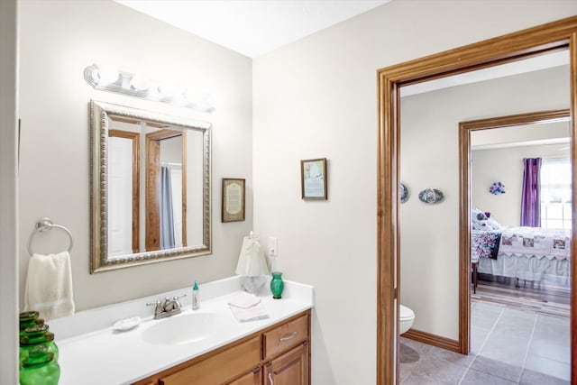 3538 E State Highway Aa, Springfield, MO 65803 - ensuite bathroom featuring tile patterned floors, toilet, and vanity