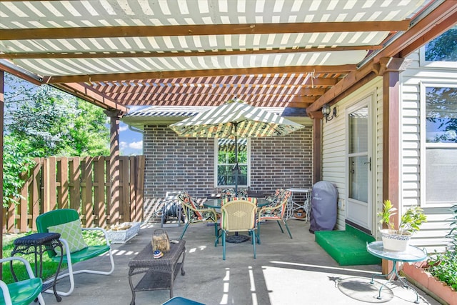 3538 E State Highway Aa, Springfield, MO 65803 - view of patio / terrace with a pergola and outdoor dining area