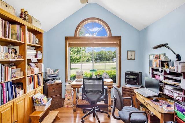 3538 E State Highway Aa, Springfield, MO 65803 - office area featuring light wood-style floors and lofted ceiling