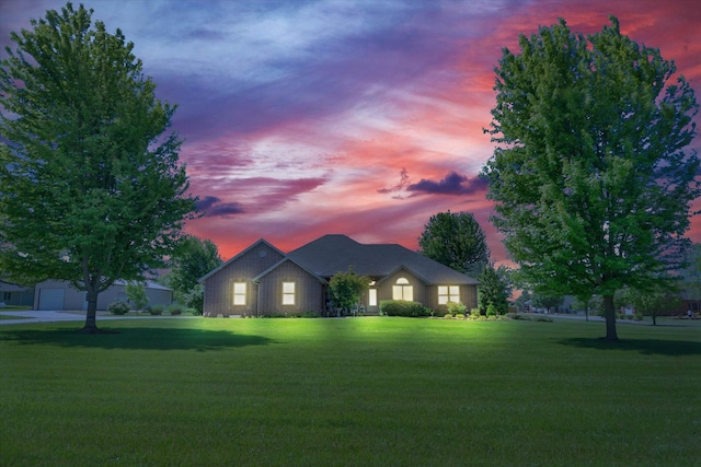 3538 E State Highway Aa, Springfield, MO 65803 - ranch-style home with a front lawn, a garage, and an outdoor structure