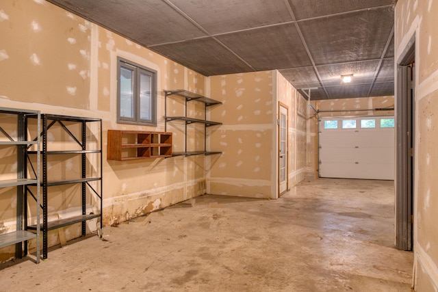 view of basement