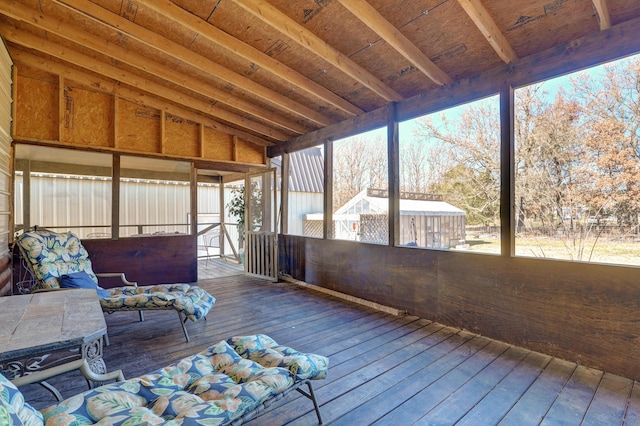 view of sunroom / solarium