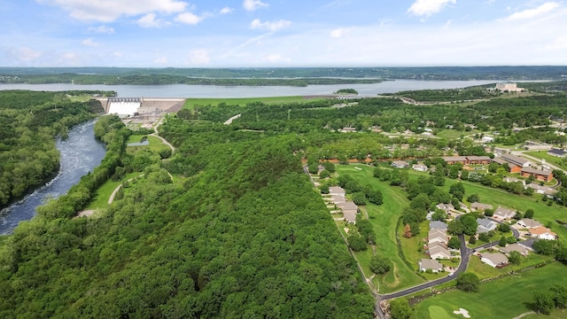 161 Avondale Dr Unit 11, Branson, MO 65616 - birds eye view of property featuring a water view and a forest view