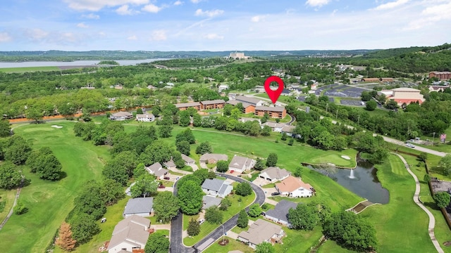 161 Avondale Dr Unit 11, Branson, MO 65616 - birds eye view of property with a water view, golf course view, and a residential view