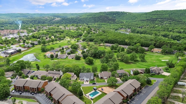 161 Avondale Dr Unit 11, Branson, MO 65616 - bird's eye view with a residential view, golf course view, and a wooded view