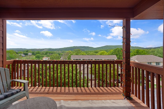 161 Avondale Dr Unit 11, Branson, MO 65616 - wooden deck with a mountain view