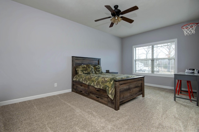 1770 Logan Ridge Rd, Ozark, MO 65721 - bedroom with baseboards, ceiling fan, and carpet