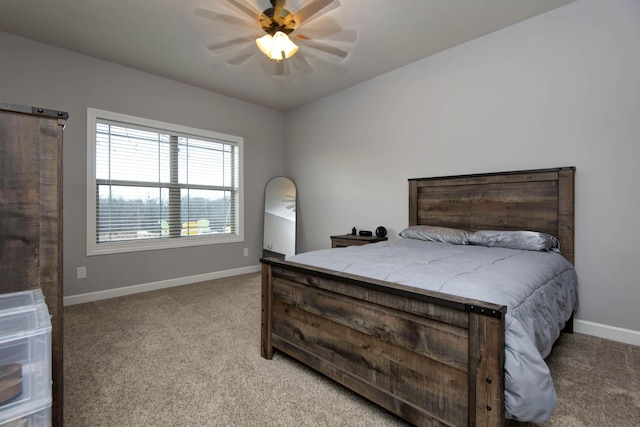 1770 Logan Ridge Rd, Ozark, MO 65721 - bedroom with a ceiling fan, baseboards, and carpet