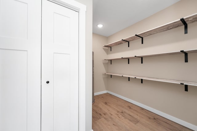 view of storage area