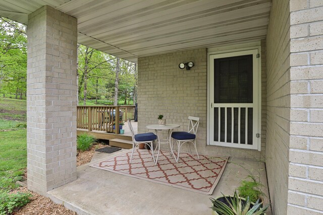 1730 N Pine St, Marshfield, MO 65706 - view of patio / terrace featuring a deck