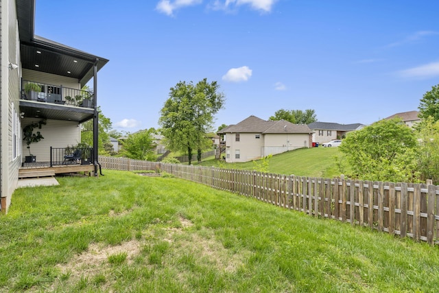 635 W Bridgewood Ct, Springfield, MO 65803 - view of yard featuring a residential view, a deck, and a balcony