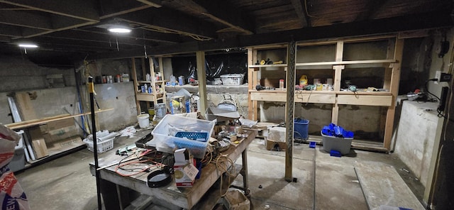 view of storage room