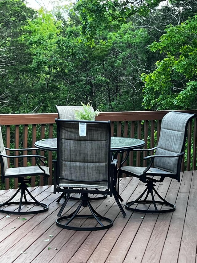 249 Mount Vernon Rd, Forsyth, MO 65653 - deck with outdoor dining area