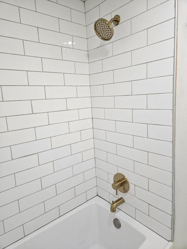 full bathroom featuring tub / shower combination
