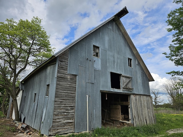 view of barn