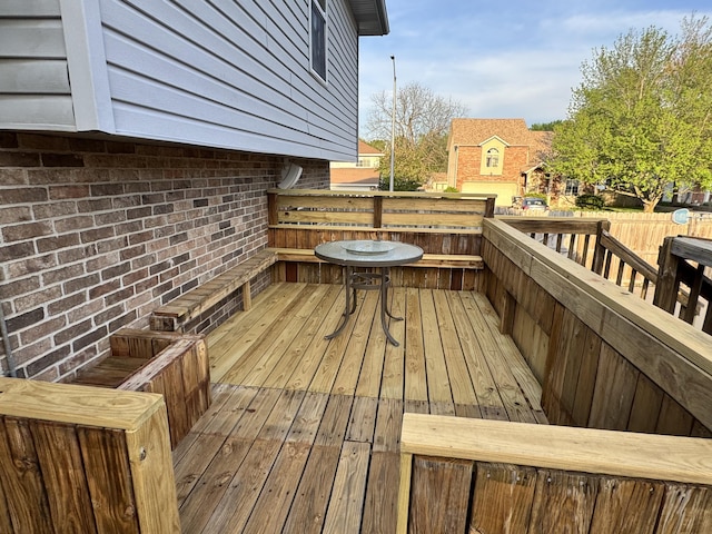 view of wooden terrace