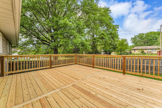 1107 E Mccracken Rd, Ozark, MO 65721 - wooden terrace featuring fence