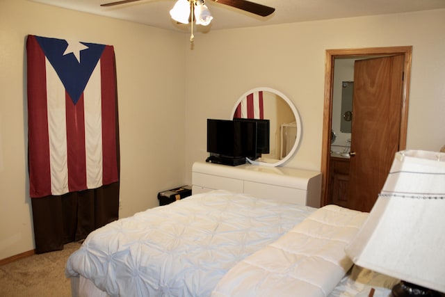 112 S Winfield, Joplin, MO 64801 - carpeted bedroom with ceiling fan
