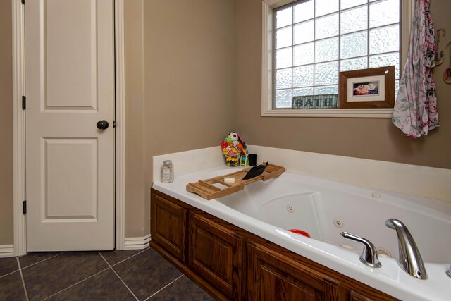 1376 N 14th St, Ozark, MO 65721 - bathroom with tile patterned flooring and a tub with jets