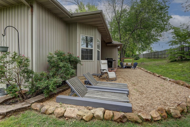1376 N 14th St, Ozark, MO 65721 - view of storm shelter with a lawn and fence