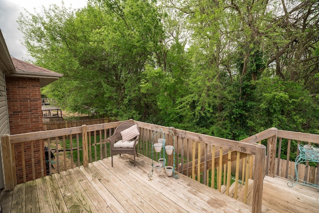view of wooden terrace