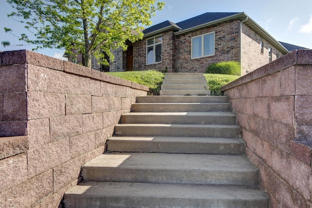 view of stairs