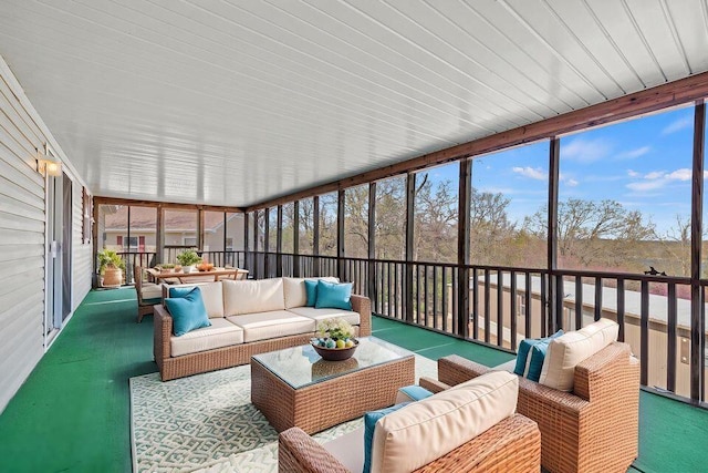 26929 Cordwood Ridge Dr, Shell Knob, MO 65747 - sunroom featuring an outdoor hangout area