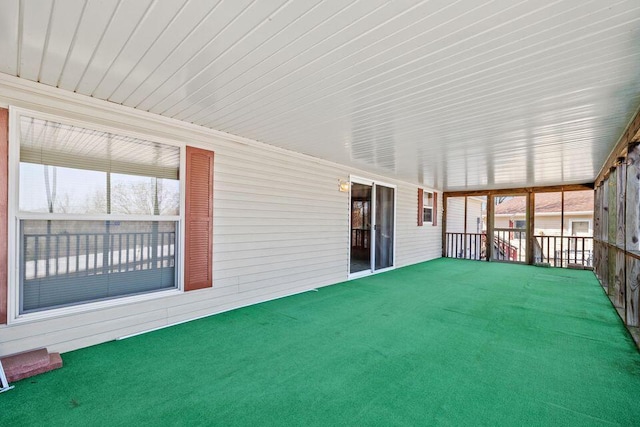 26929 Cordwood Ridge Dr, Shell Knob, MO 65747 - view of unfurnished sunroom