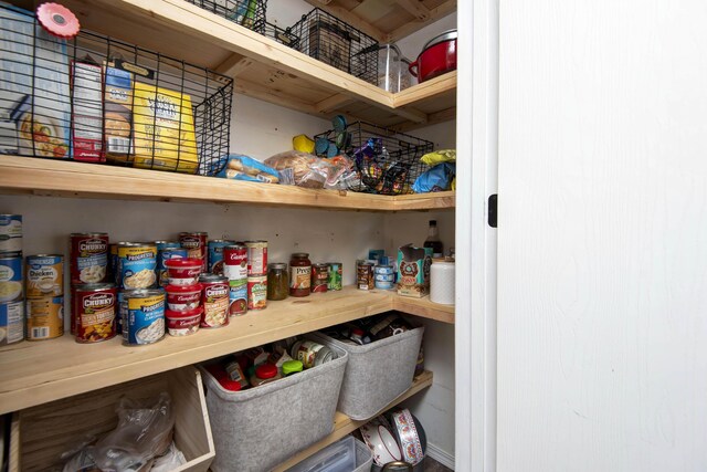 view of pantry