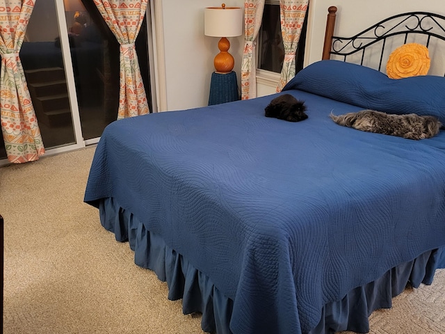 bedroom featuring carpet flooring