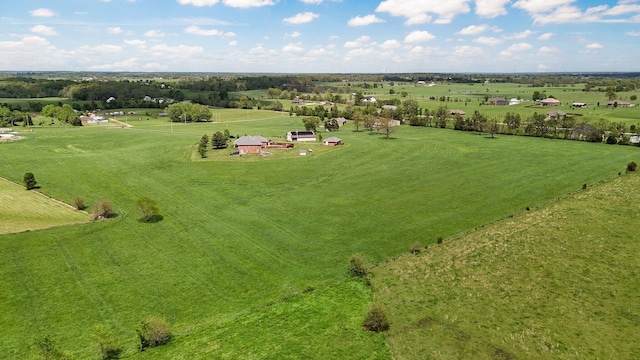 bird's eye view featuring a rural view