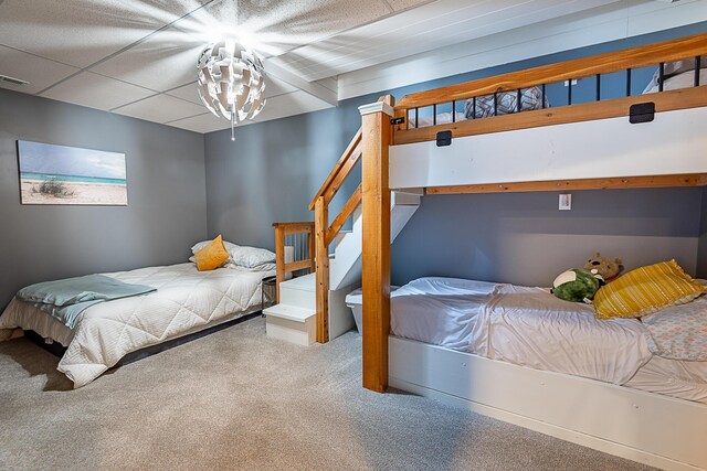 bedroom featuring carpet floors